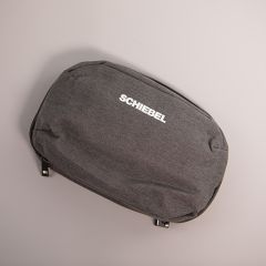 Gray cable bag with white “SCHIEBEL” logo