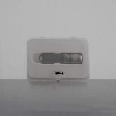 Transparent plastic packaging with USB stick inside